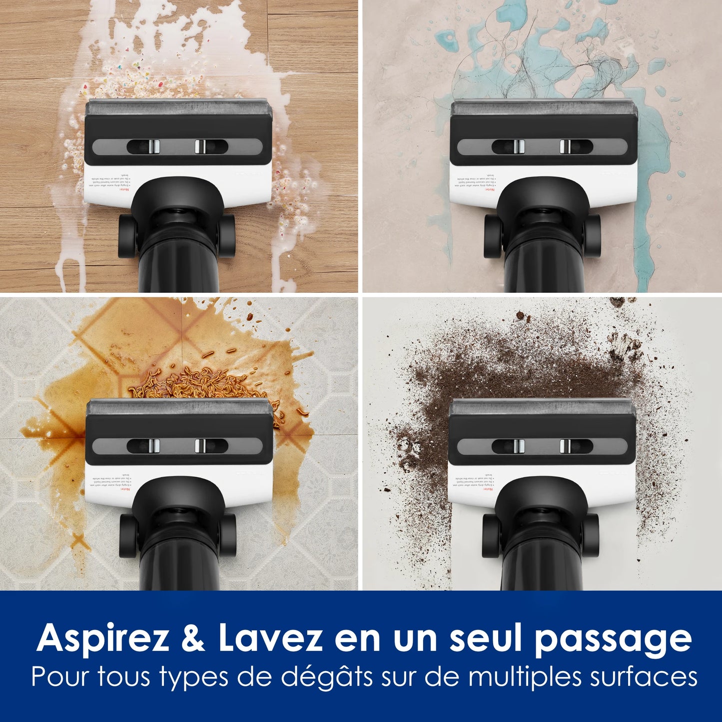 VAC Floor One S6 Aspirateur sec et humide sans fil Laveur tout-en-un Tineco
