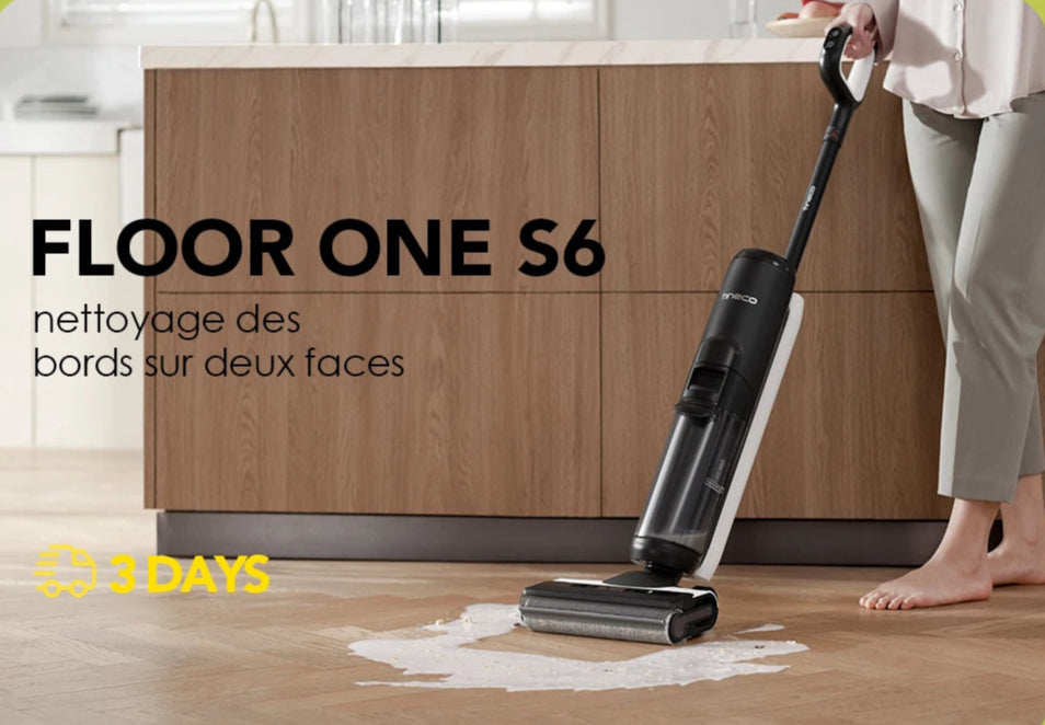 VAC Floor One S6 Aspirateur sec et humide sans fil Laveur tout-en-un Tineco