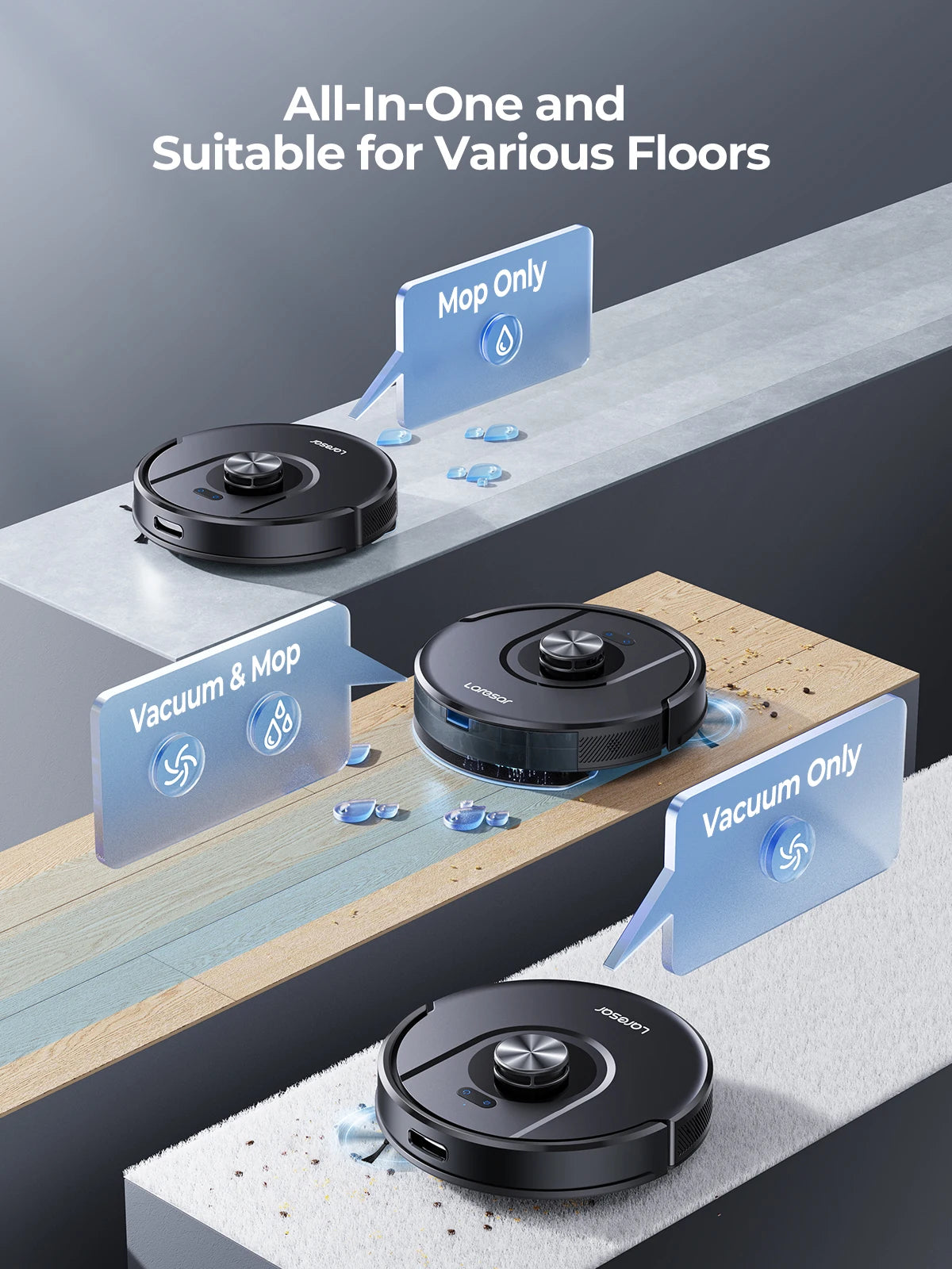 VAC Robot 2025 Aspirateur Vadrouille poile animaux