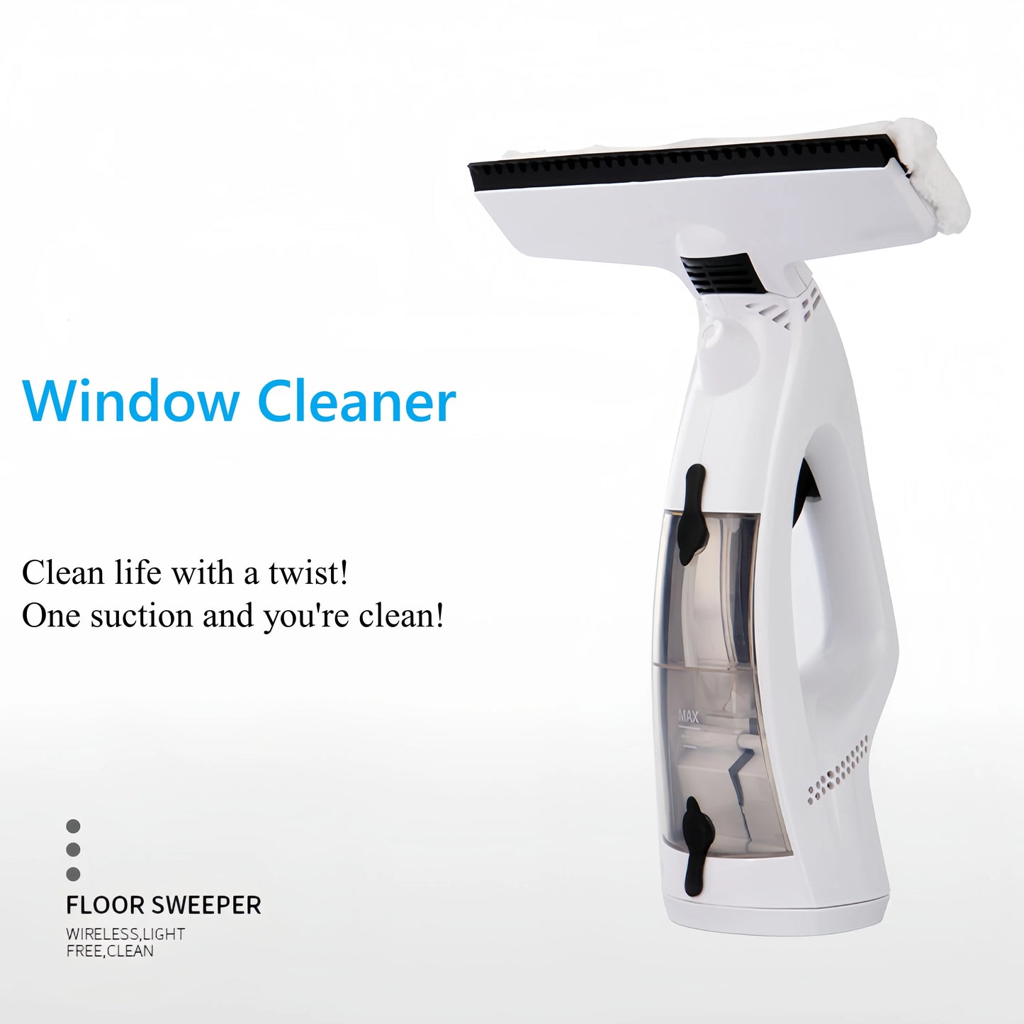 Nettoyant pour vitres rechargeable 3 en 1